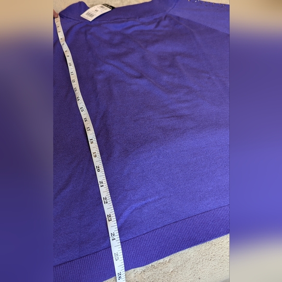 Betty Barclay studded sleeves purple top XL - Picture 6 of 8